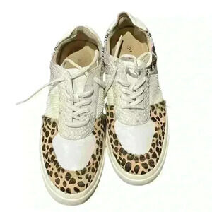 Vaneli Sport Shoes Womens 10M Yarol Multi Snake Animal Print Pony Hair Sneakers